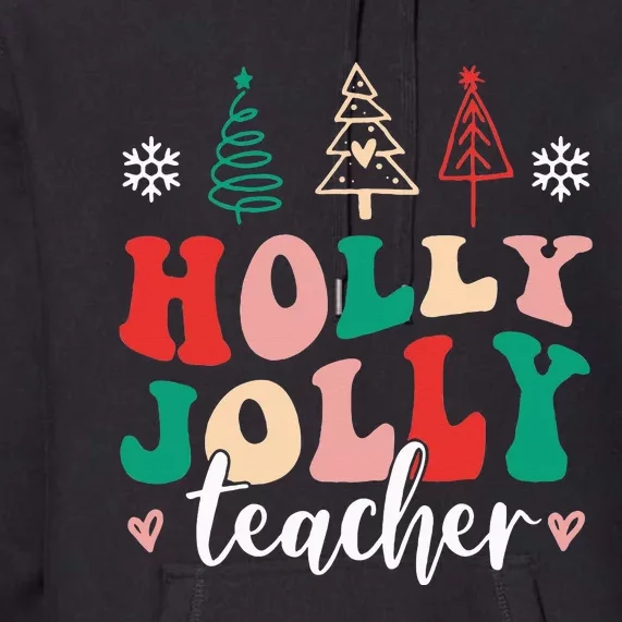 Festive Santa Christmas Teacher Humor Xmas Premium Hoodie