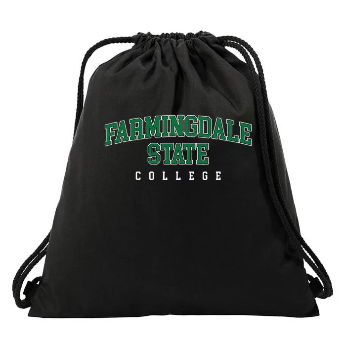 Farmingdale State College Retro Drawstring Bag