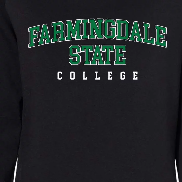 Farmingdale State College Retro Womens California Wash Sweatshirt