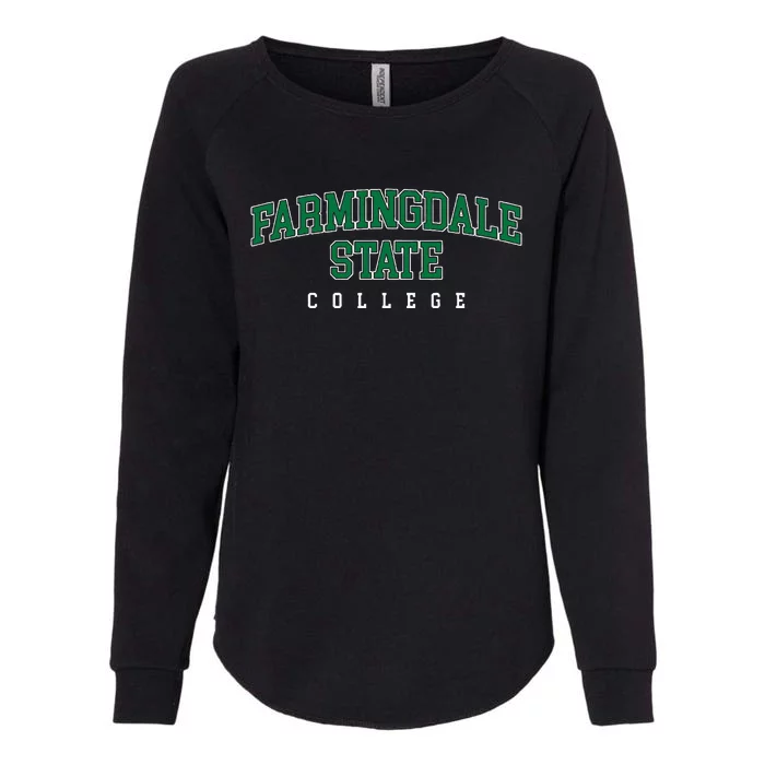 Farmingdale State College Retro Womens California Wash Sweatshirt