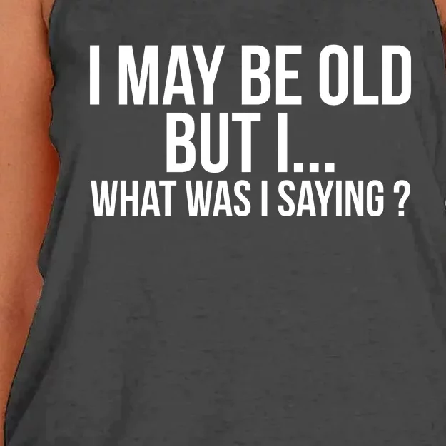 Funny Senior Citizens Old People Gifts Tshirts Old Age Tees Women's Knotted Racerback Tank