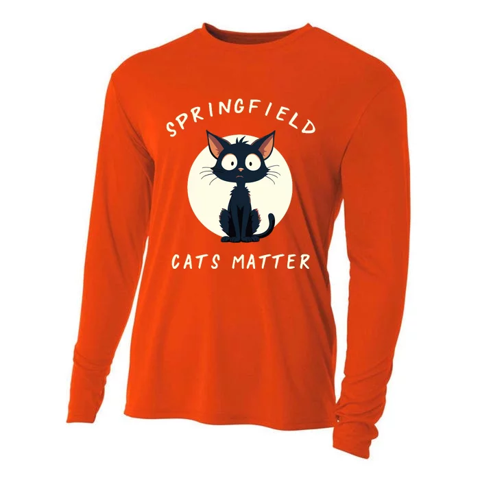 Funny Springfield Cats Matter For Cat Ladies Cooling Performance Long Sleeve Crew