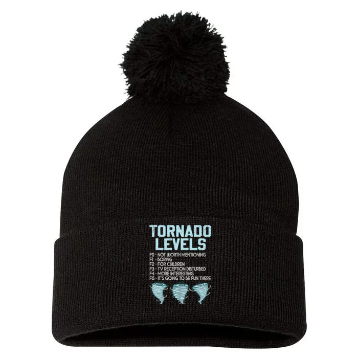 Funny Storm Chaser Chasing Pom Pom 12in Knit Beanie