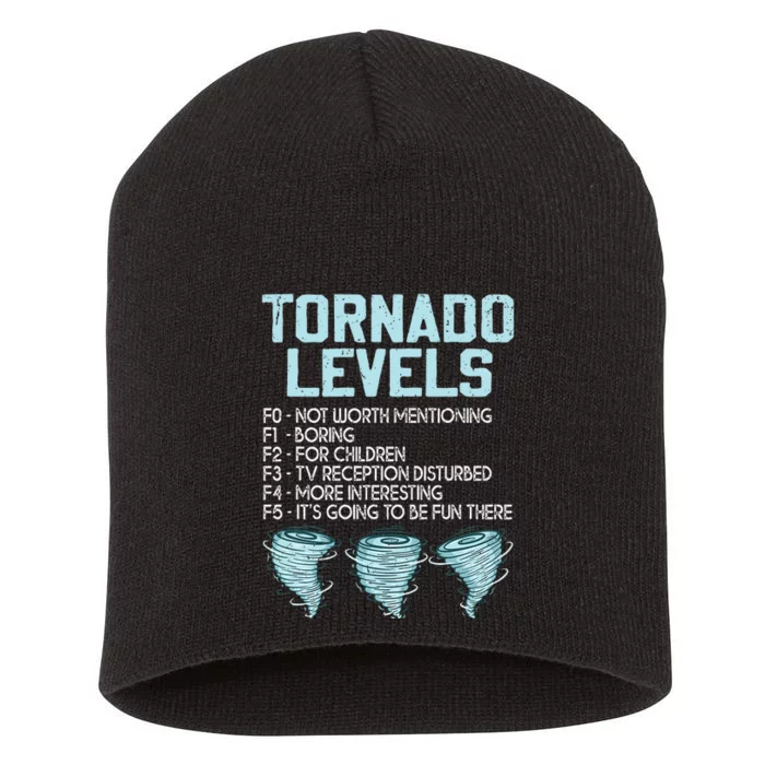 Funny Storm Chaser Chasing Short Acrylic Beanie