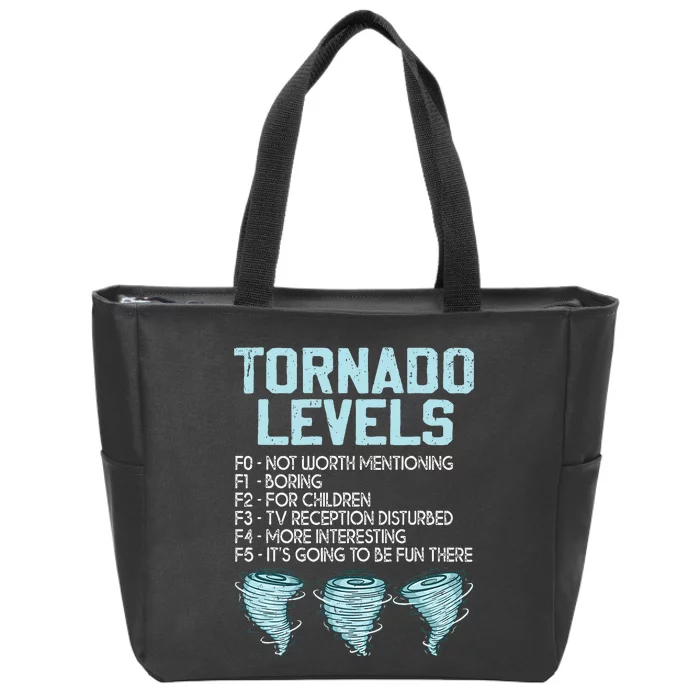 Funny Storm Chaser Chasing Zip Tote Bag