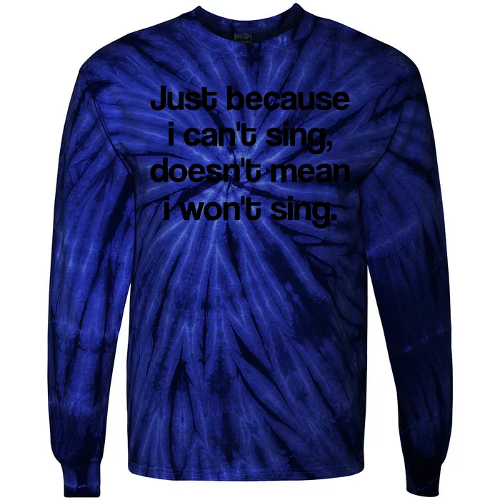 Funny Singing Cool Voice Present X Factor Novelty Music Karaoke Tie-Dye Long Sleeve Shirt