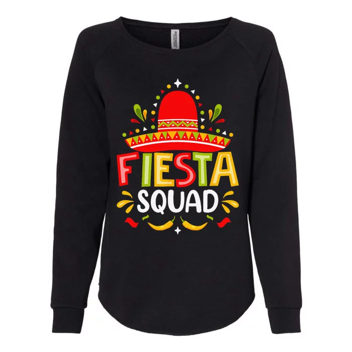 Fiesta Squad Cinco De Mayo Party Womens California Wash Sweatshirt