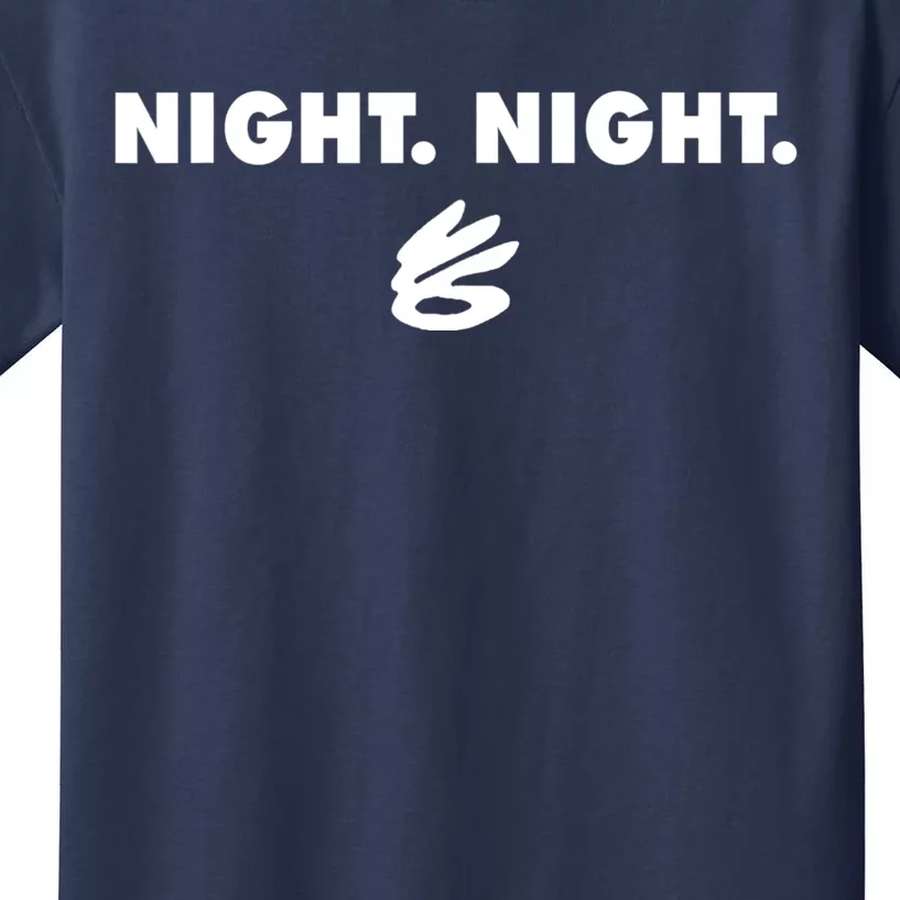 Funny Steph Curryy Night Night Kids T-Shirt