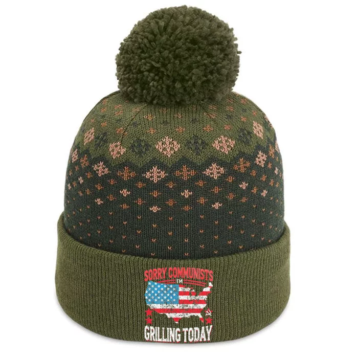 Funny Sorry Communists IM Grilling Today The Baniff Cuffed Pom Beanie