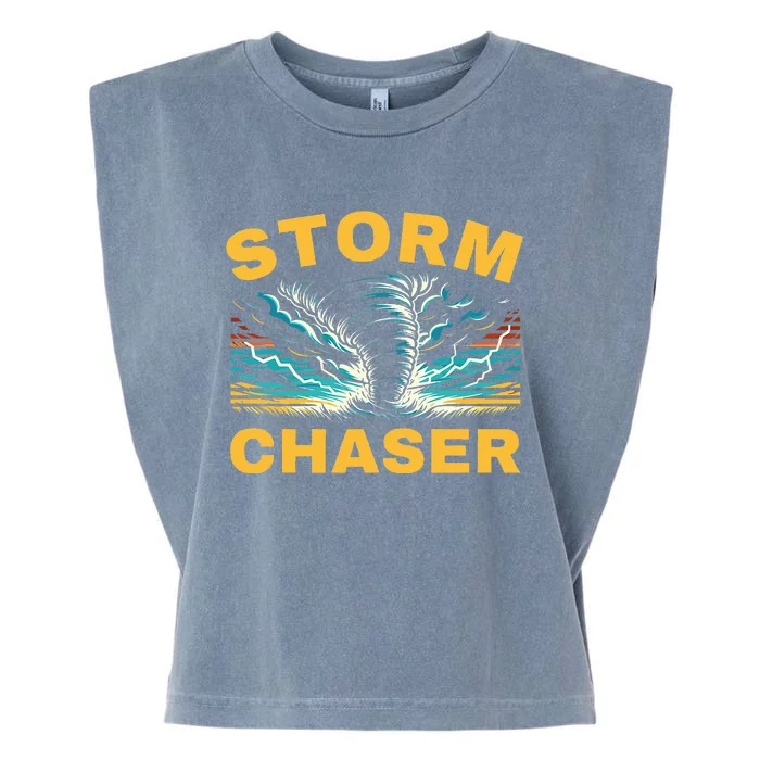 Future Storm Chaser Storm Chasing Tornado Meteorology Garment-Dyed Women's Muscle Tee