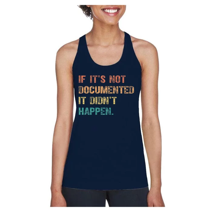 Funny Sayings Coworker Employees Retro Sarcastic Women's Racerback Tank