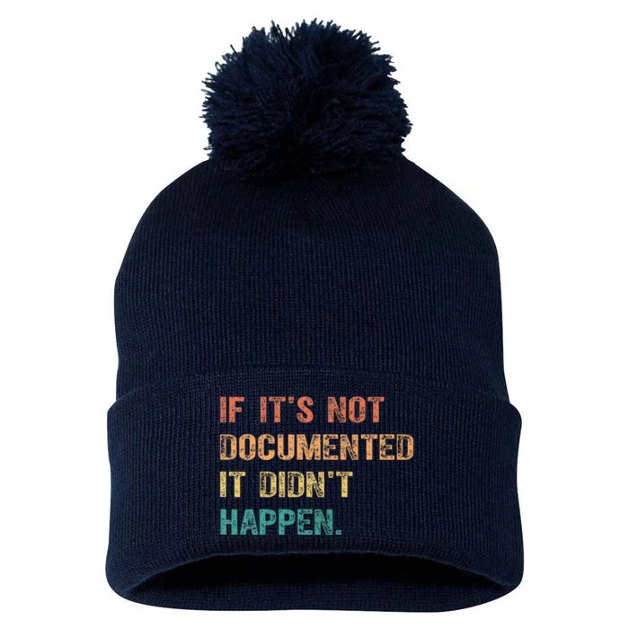 Funny Sayings Coworker Employees Retro Sarcastic Pom Pom 12in Knit Beanie