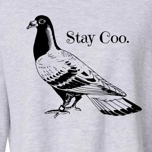 Funny Stay Coo Cropped Pullover Crew