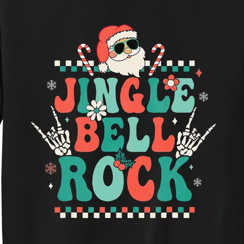 Festive Santa Claus Retro Pajamas Jingle Bell Rock Vibes Sweatshirt