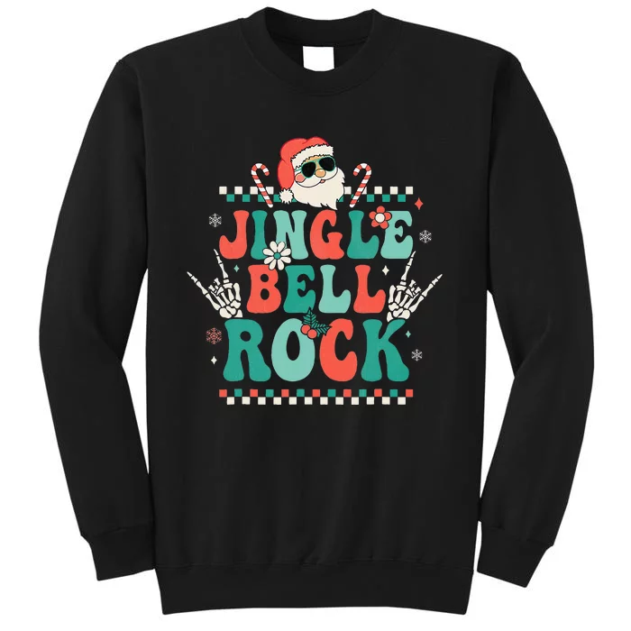 Festive Santa Claus Retro Pajamas Jingle Bell Rock Vibes Sweatshirt