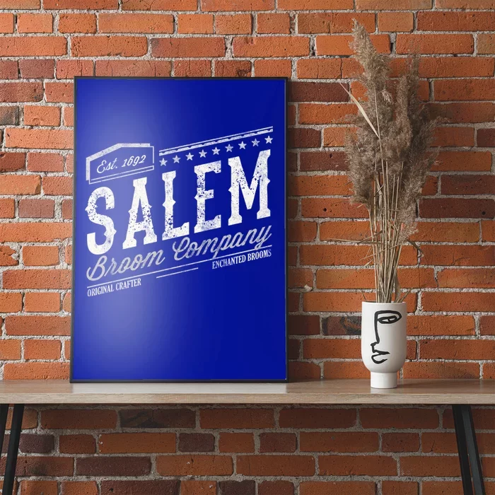 Funny Scary Company Olde Salem Massachusetts Witch Broom Co Cute Gift Poster