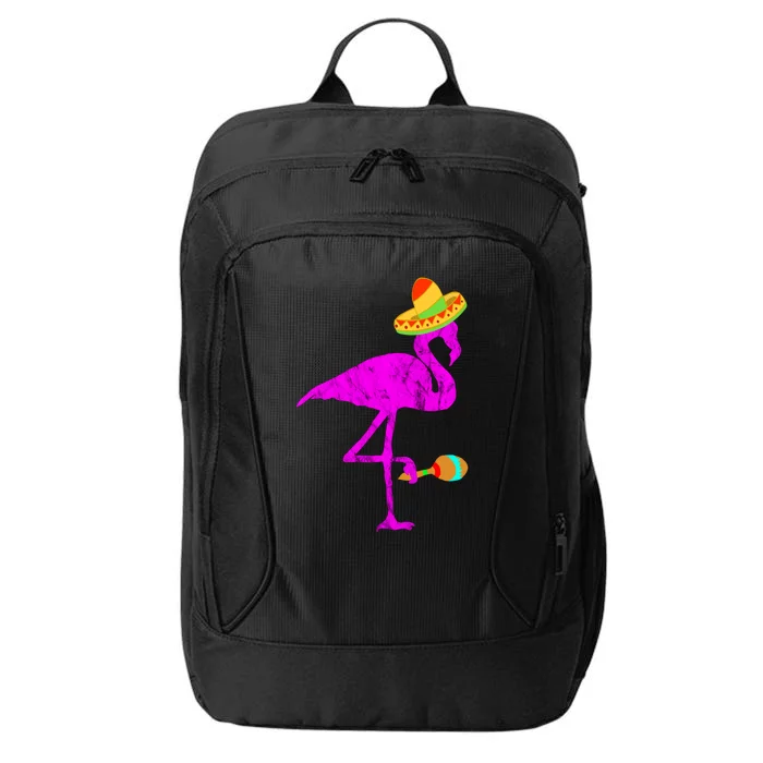 Flamingo Sombrero Costume Funny Mexican Exotic Bird Maraca Gift City Backpack