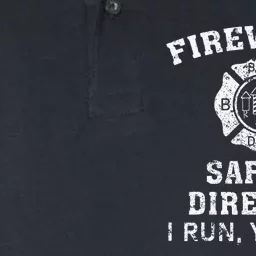 Fireworks Safety Director I Run You Run Bang Softstyle Adult Sport Polo