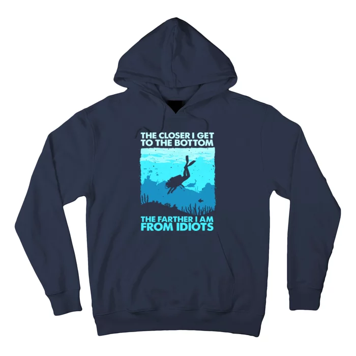 Funny Scuba Diving Flag Dive Quote Scuba Diver Gift Hoodie