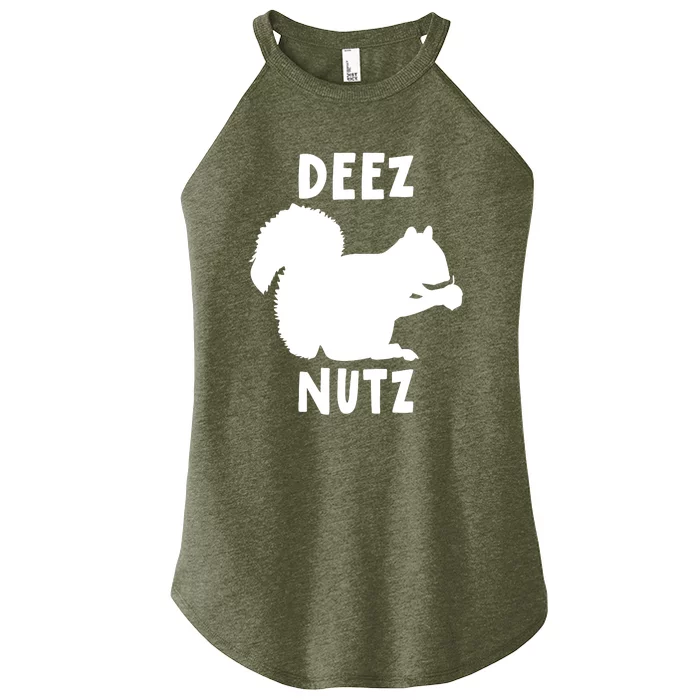 Funny Saying Deez Nutz Christmas Gopher Ugly Xmas Gift Women’s Perfect Tri Rocker Tank