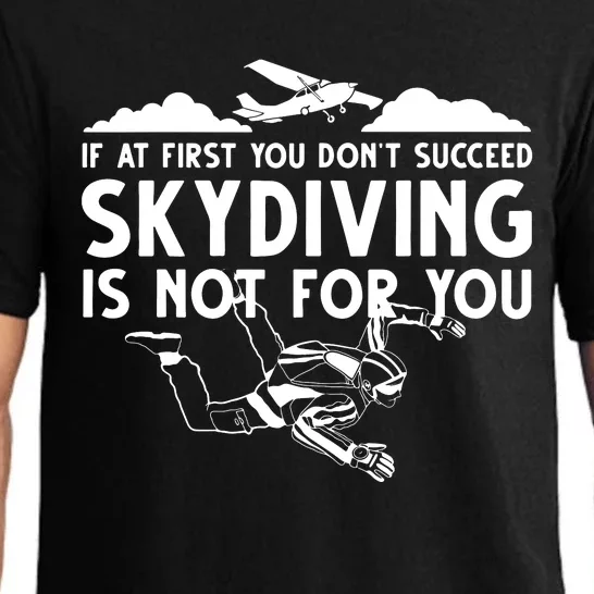 Funny Skydiving Design For Men Women Skydiver Skydive Lovers Pajama Set