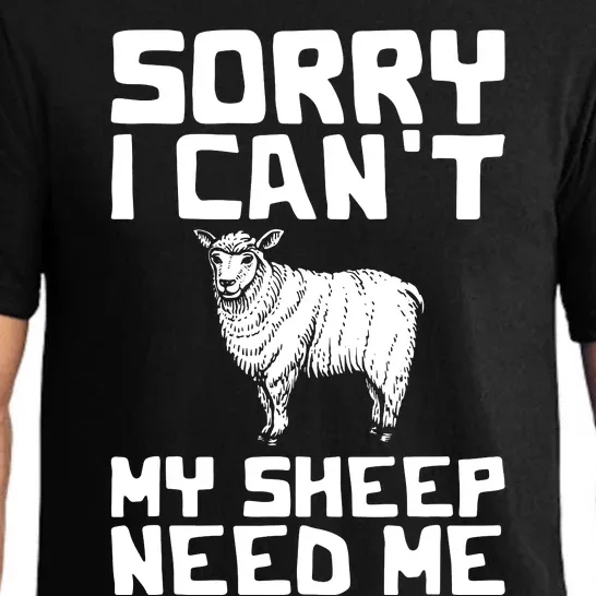 Funny Sheepp Design For Farmers And Sheepp Lovers Pajama Set