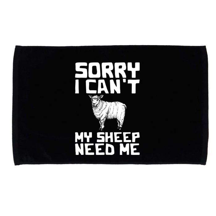 Funny Sheepp Design For Farmers And Sheepp Lovers Microfiber Hand Towel