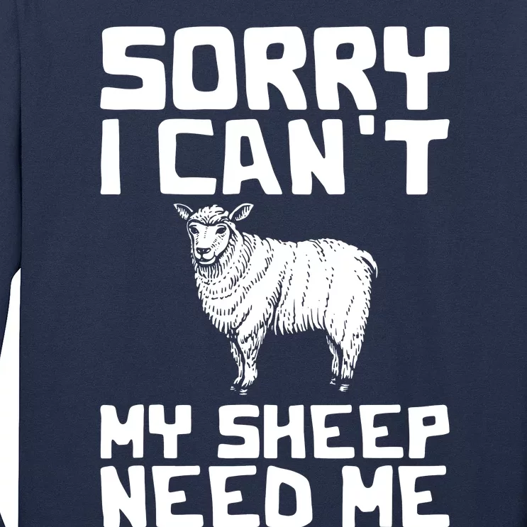 Funny Sheepp Design For Farmers And Sheepp Lovers Long Sleeve Shirt