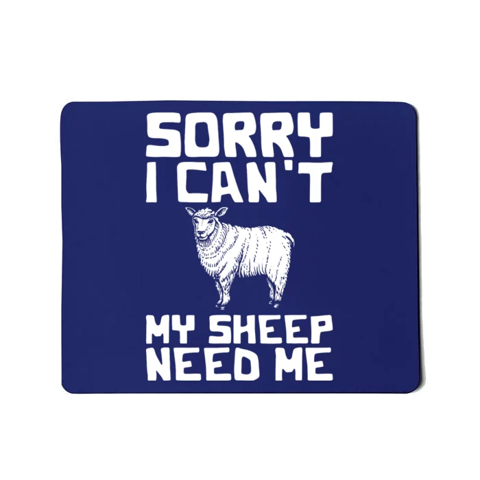 Funny Sheepp Design For Farmers And Sheepp Lovers Mousepad