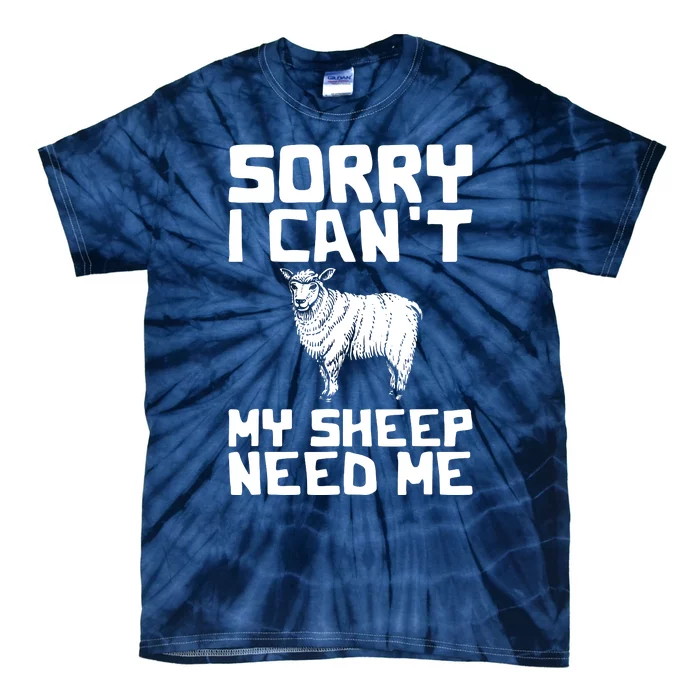 Funny Sheepp Design For Farmers And Sheepp Lovers Tie-Dye T-Shirt