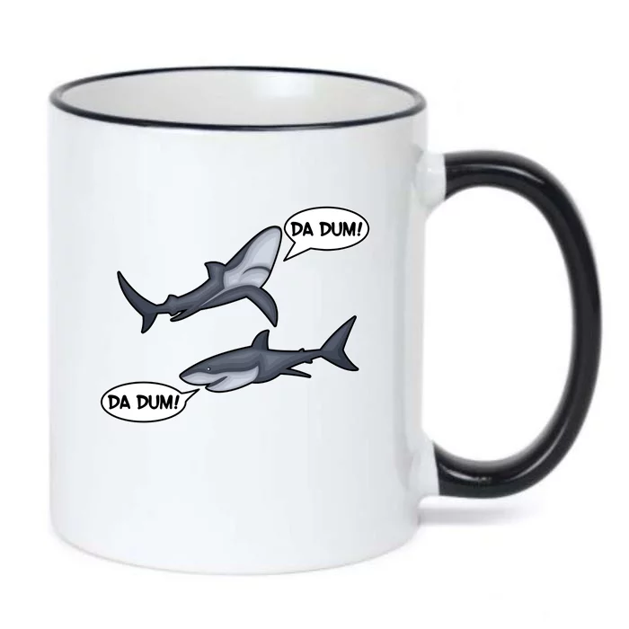 Funny Shark Da Dum Da Dum Black Color Changing Mug