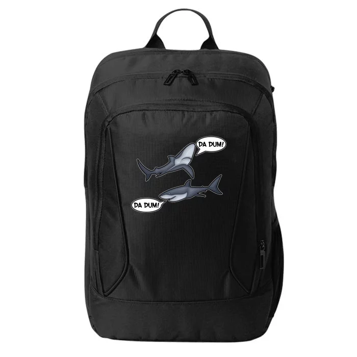 Funny Shark Da Dum Da Dum City Backpack