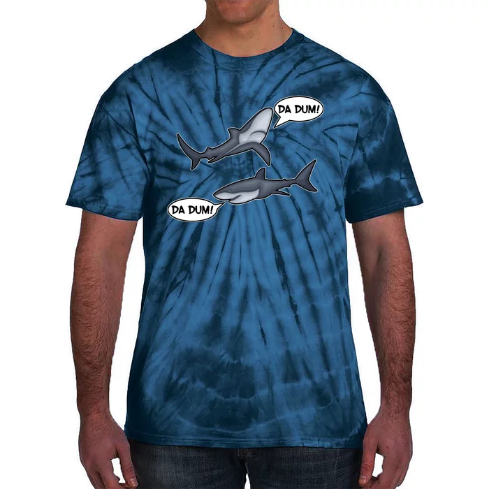 Funny Shark Da Dum Da Dum Tie-Dye T-Shirt