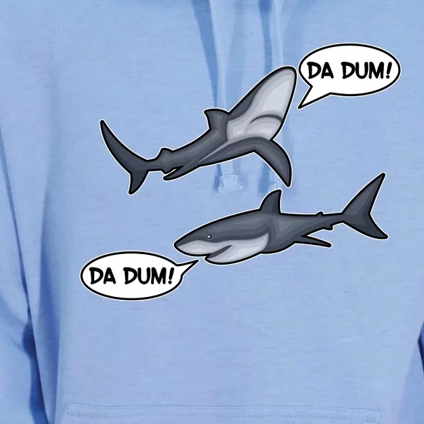 Funny Shark Da Dum Da Dum Unisex Surf Hoodie