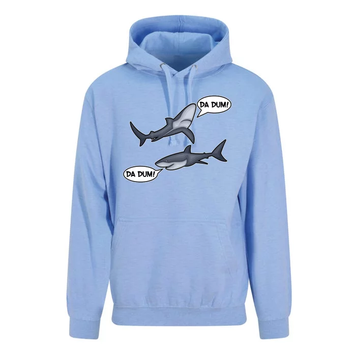 Funny Shark Da Dum Da Dum Unisex Surf Hoodie