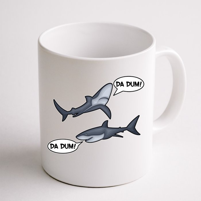 Funny Shark Da Dum Da Dum Front & Back Coffee Mug