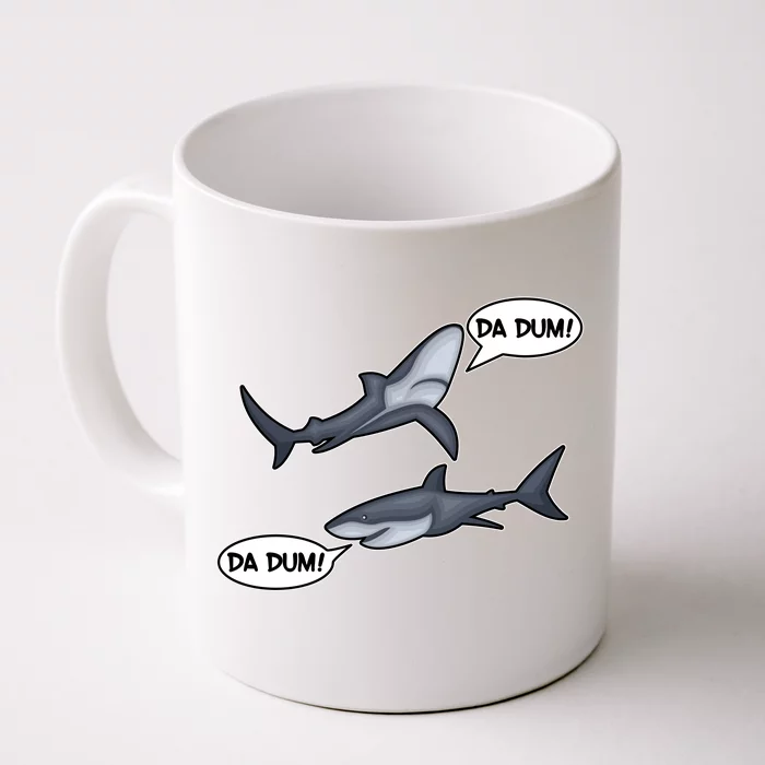 Funny Shark Da Dum Da Dum Front & Back Coffee Mug