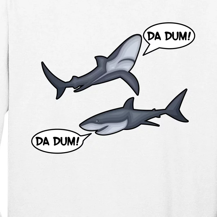 Funny Shark Da Dum Da Dum Tall Long Sleeve T-Shirt