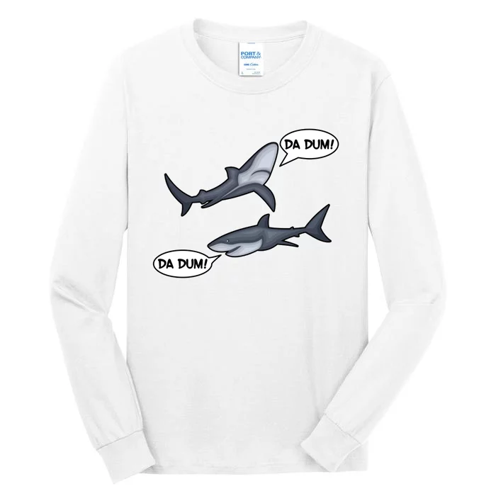 Funny Shark Da Dum Da Dum Tall Long Sleeve T-Shirt