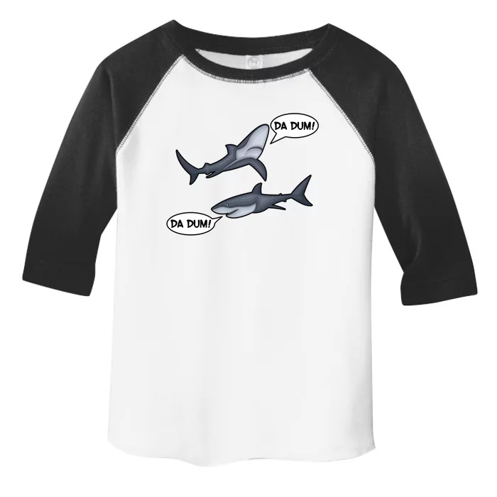 Funny Shark Da Dum Da Dum Toddler Fine Jersey T-Shirt