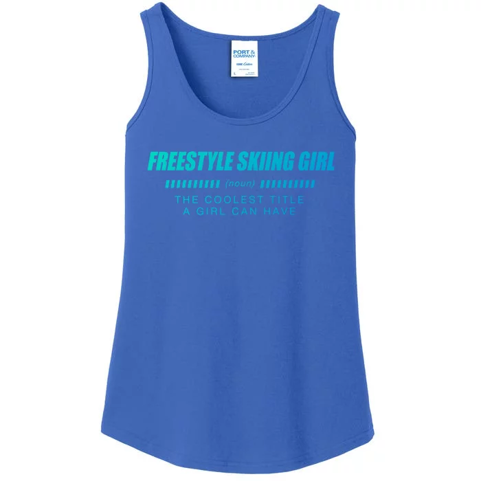 Freestyle Skiing Definition Freestyle Skier Funny Gift Ladies Essential Tank