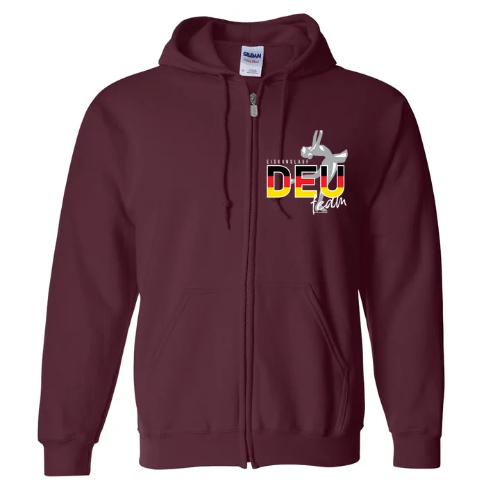 Figure Skating Deutschland Full Zip Hoodie