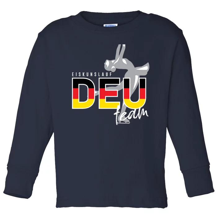 Figure Skating Deutschland Toddler Long Sleeve Shirt