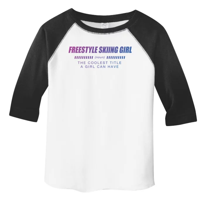 Freestyle Skiing Definition Freestyle Skier Funny Gift Toddler Fine Jersey T-Shirt