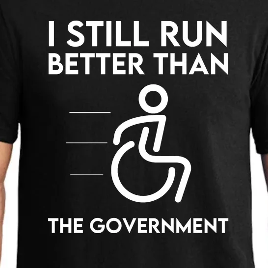 Funny Sarcastic Disabled Wheelchair Political Pajama Set