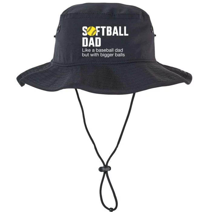 Funny Softball Dad For FatherS Day From Daughter Or Wife Funny Gift Legacy Cool Fit Booney Bucket Hat