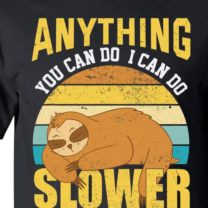 Funny Sloth Design, Lazy Person, Funny Lazy Tall T-Shirt