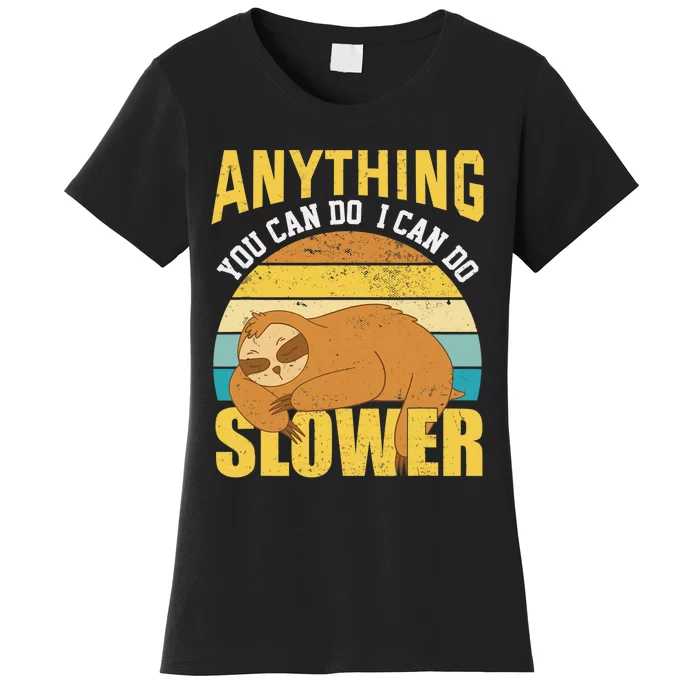 Funny Sloth Design, Lazy Person, Funny Lazy Women's T-Shirt