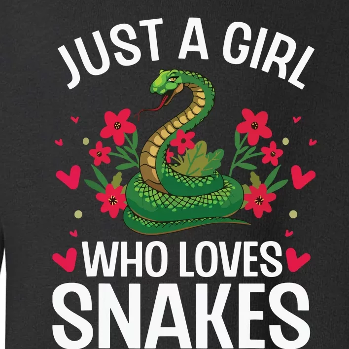 Funny Snake Design For Girl Women Snake Lover Toddler Sweatshirt