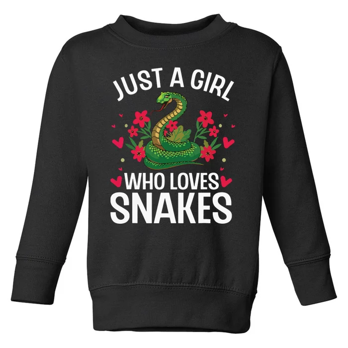 Funny Snake Design For Girl Women Snake Lover Toddler Sweatshirt